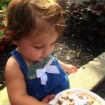 The first taste of funnel cake