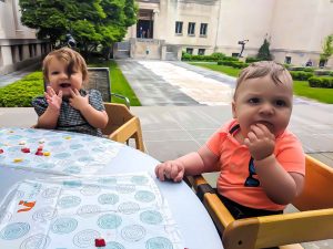 Fuel up at the Terrace Cafe at the Cincinnati Art Museum before or after your Baby Art Tour