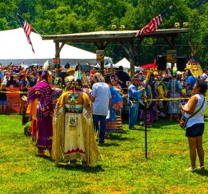 Beginning of Grand Entry at the Pow Wow