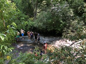 The top of sliding Rock 