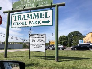 Sign For Fossil Park 
