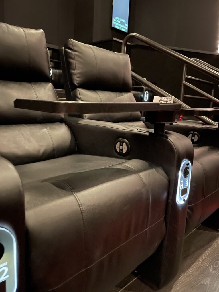 Heated seat at City Base Cinemas : Movie theater in Cincinnati 