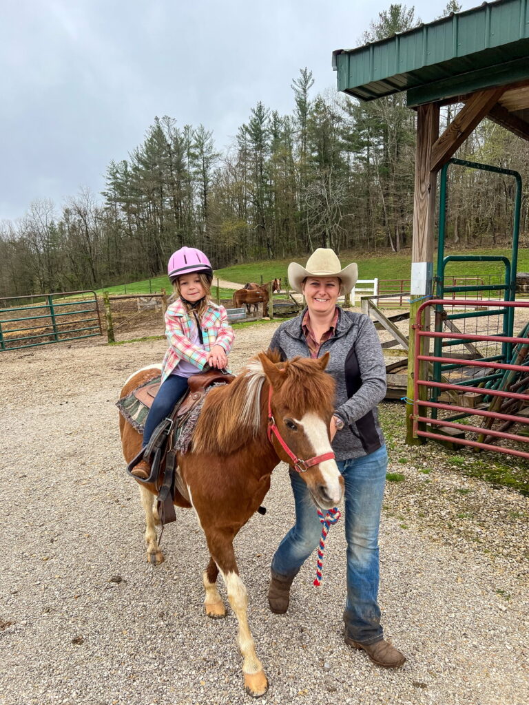 Pony Ride at the French Lick Stables 