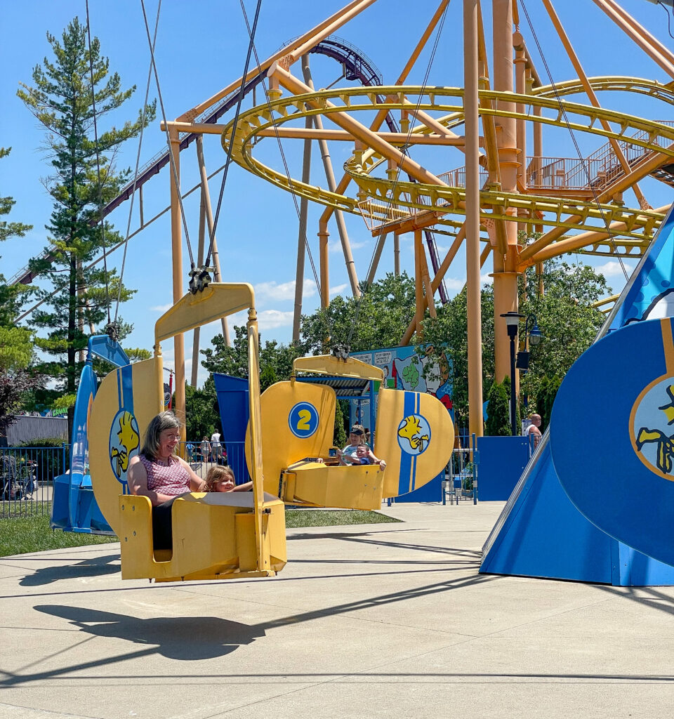 guide to planet snoopy at Kings Island