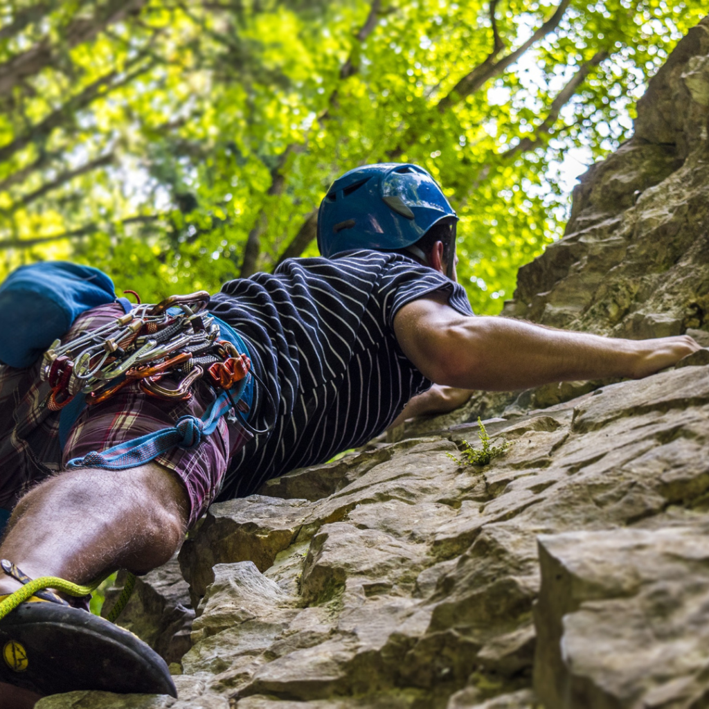 Rock Climbing is a popular outdoor activity at Red River Gorge.