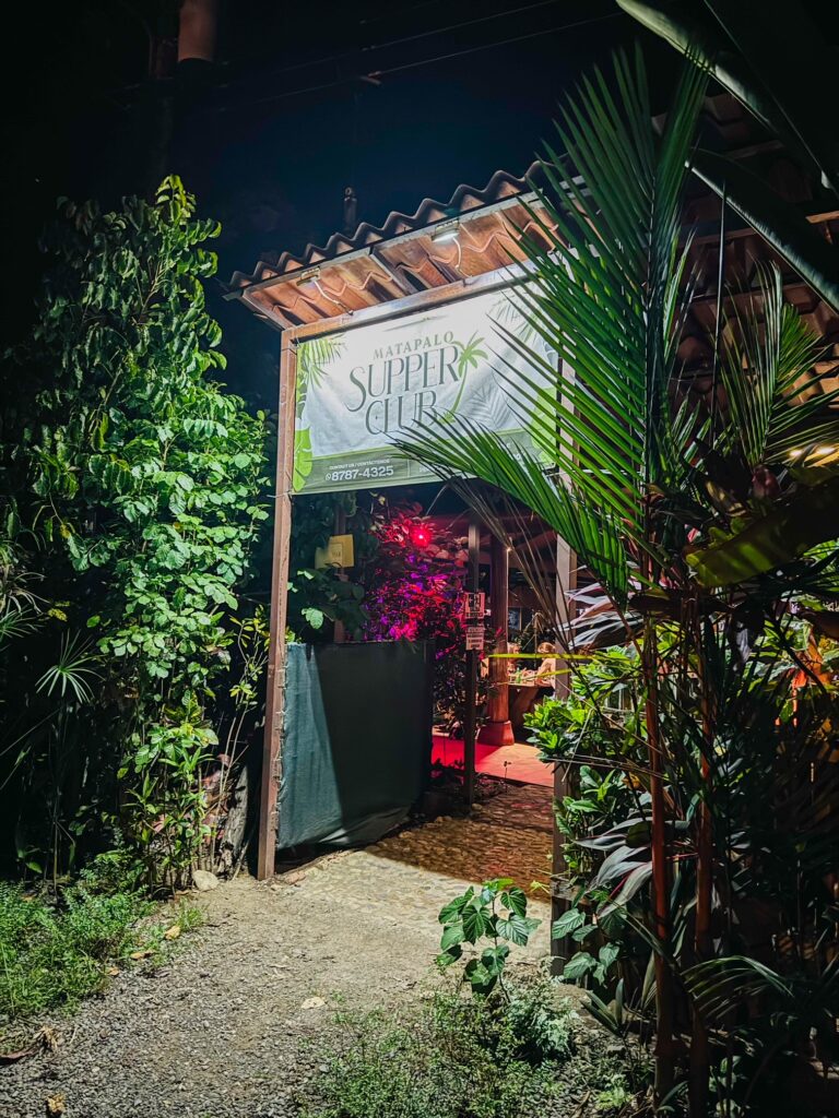 Matapalo Supper Club. Where to eat in Dominical Beach Costa Rica 