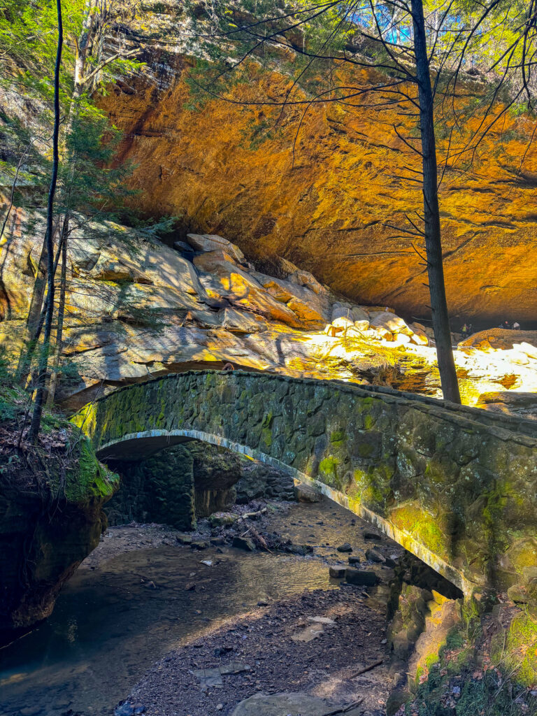 Bridge at Old Man's Cave in Hocking Hills 