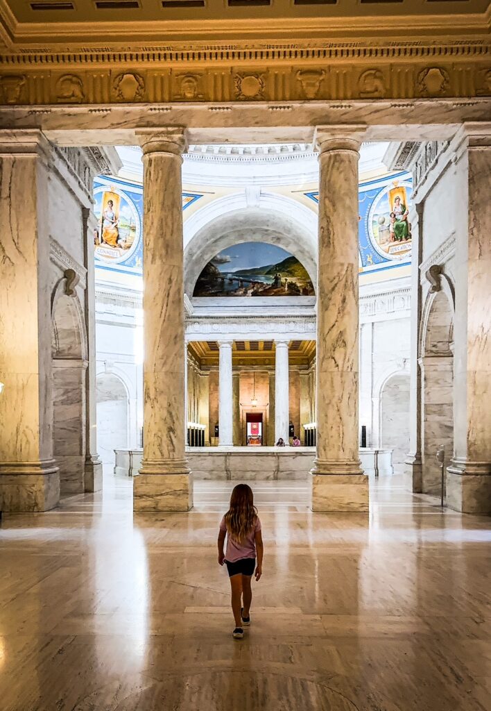 Inside the Capitol Building in Charleston, WV