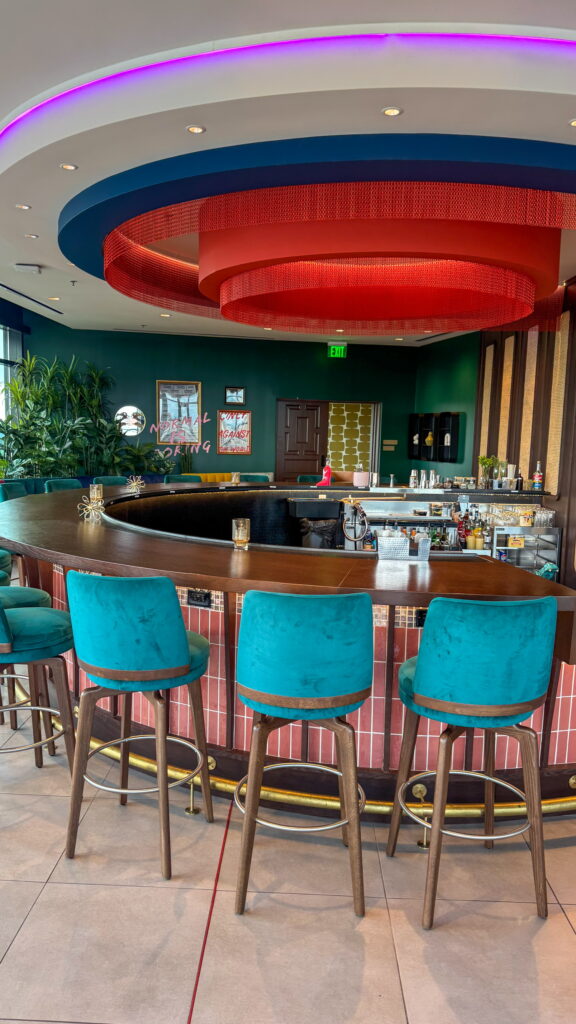 The bar at The Vick is stunning