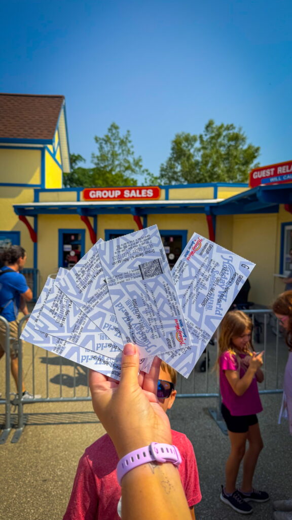 Getting Group tickets at Holiday World 