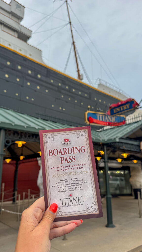 Get your boarding pass for the Titanic Museum 
