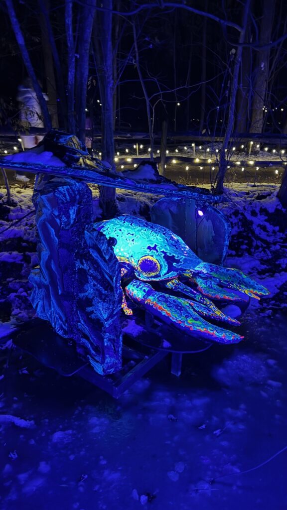 Forest creatures can be found throughout the trail 