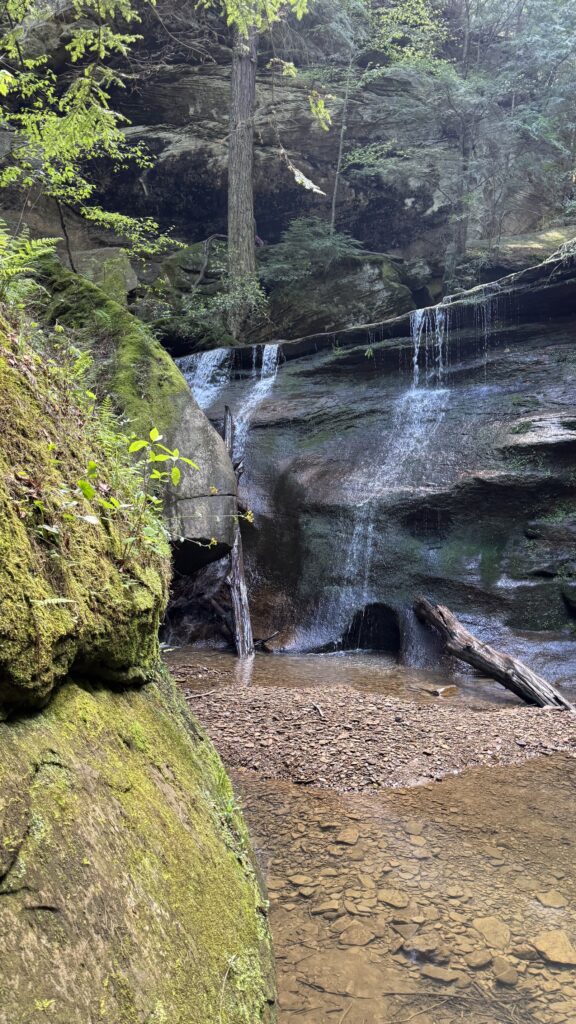 Hidden falls in hocking hills