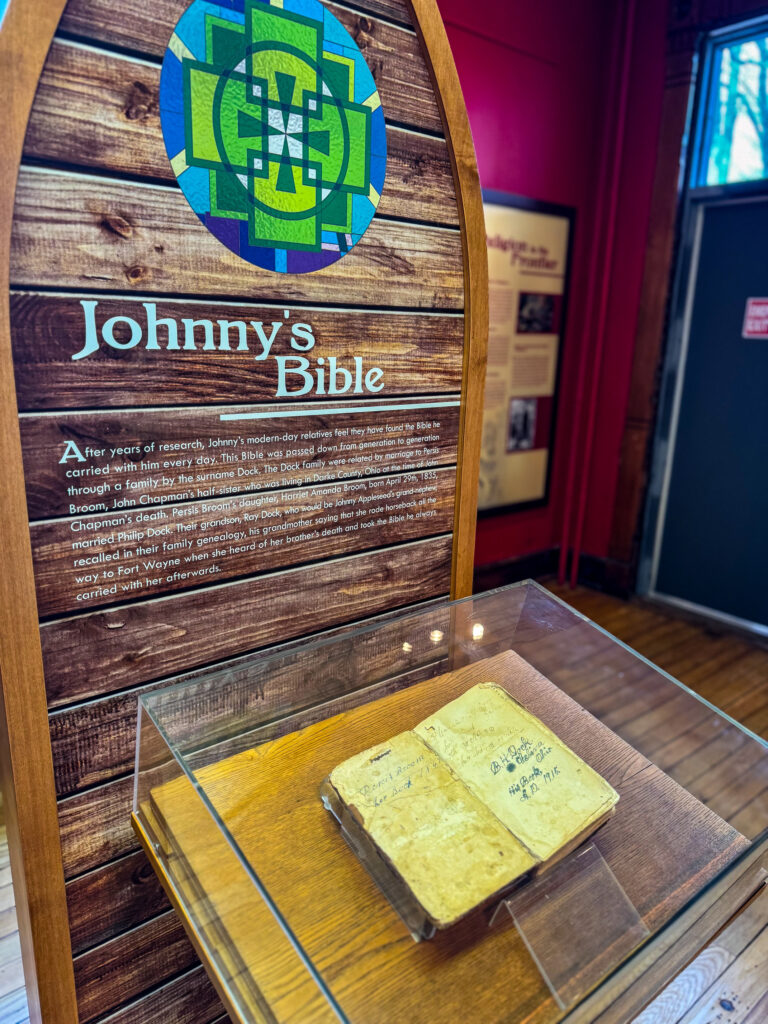 See the famed bible of Johnny Appleseed