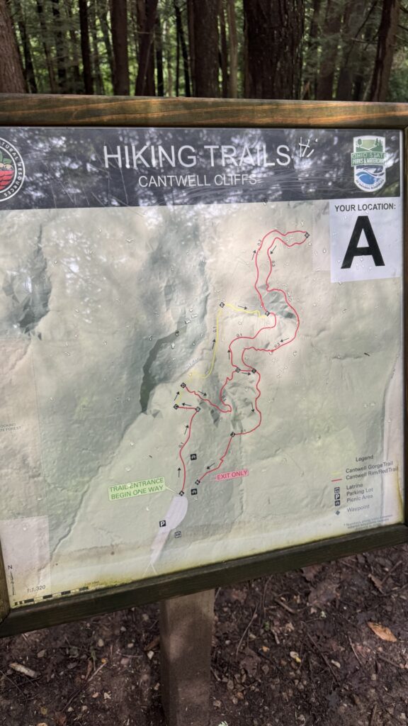Cantwell Cliffs Trail Map