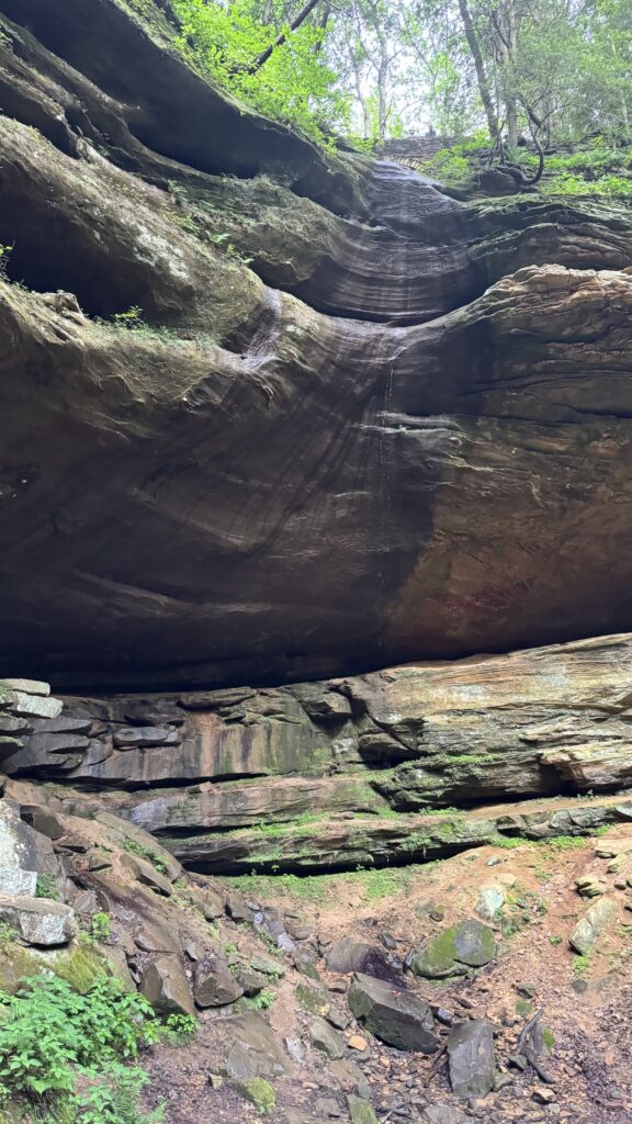 Waterfalls in Cantwell Cliffs flow after a recent rain